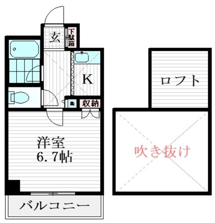 プルミエール大宮の物件間取画像